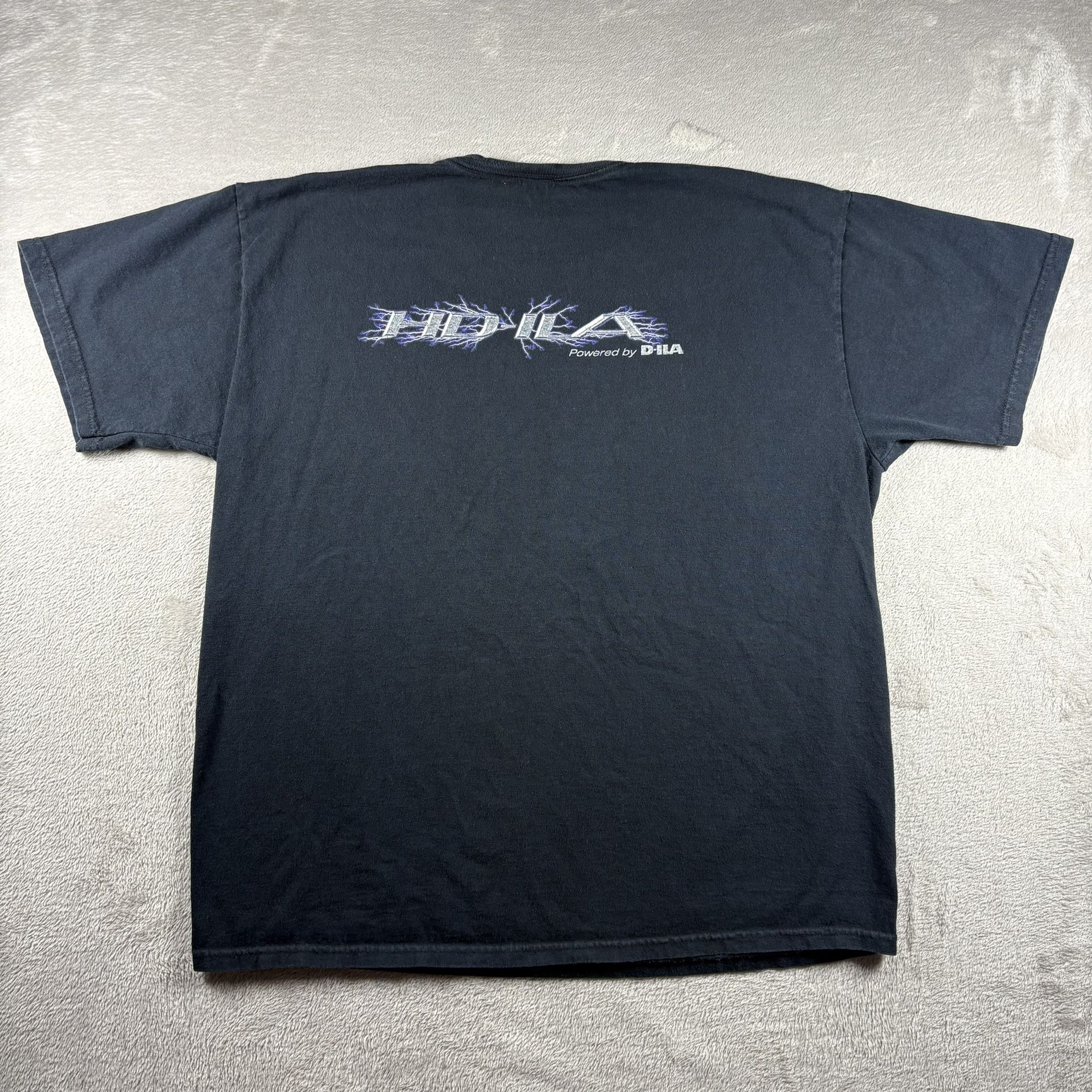 Vintage JVC D-Ila Men’s Size XL Faded Black T Shirt VHS Cassette Tape 90s #2025