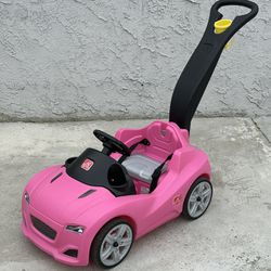 Pink Kids Push Car