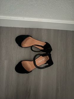 Top Moda Black Ankle Strap Heels NEED GONE TODAY LAST DAY
