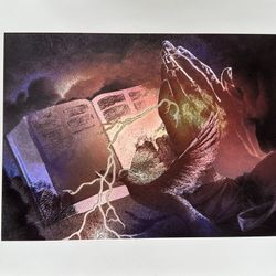 Foil Art (Prayer Hands) - 8” X 10