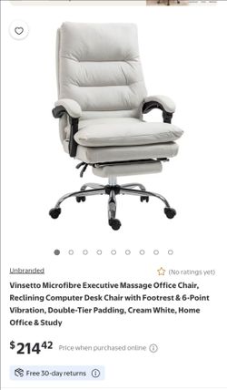 Gaming Chair Vinsetto Executive Massage Office Chair with Footrest
