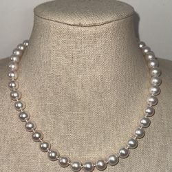 New 18” AAAA 10-11 mm Freshwater Pearl Necklace with 14k Yellow Gold Clasp