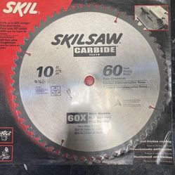 New Skil 10” Carbide 60 Tooth Fine Tooth Q