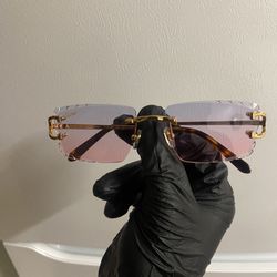 Cartier Diamond Cut  Piccadilly Sunglasses Purple Lense