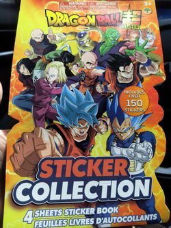 DragonBall Super Sticker Collection 4 Sheets - over 150