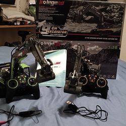High Quality, Low Price Christmas Gifts!!! Set of 2 Kolegend 9 Ch Excavator Full Function R/Cs