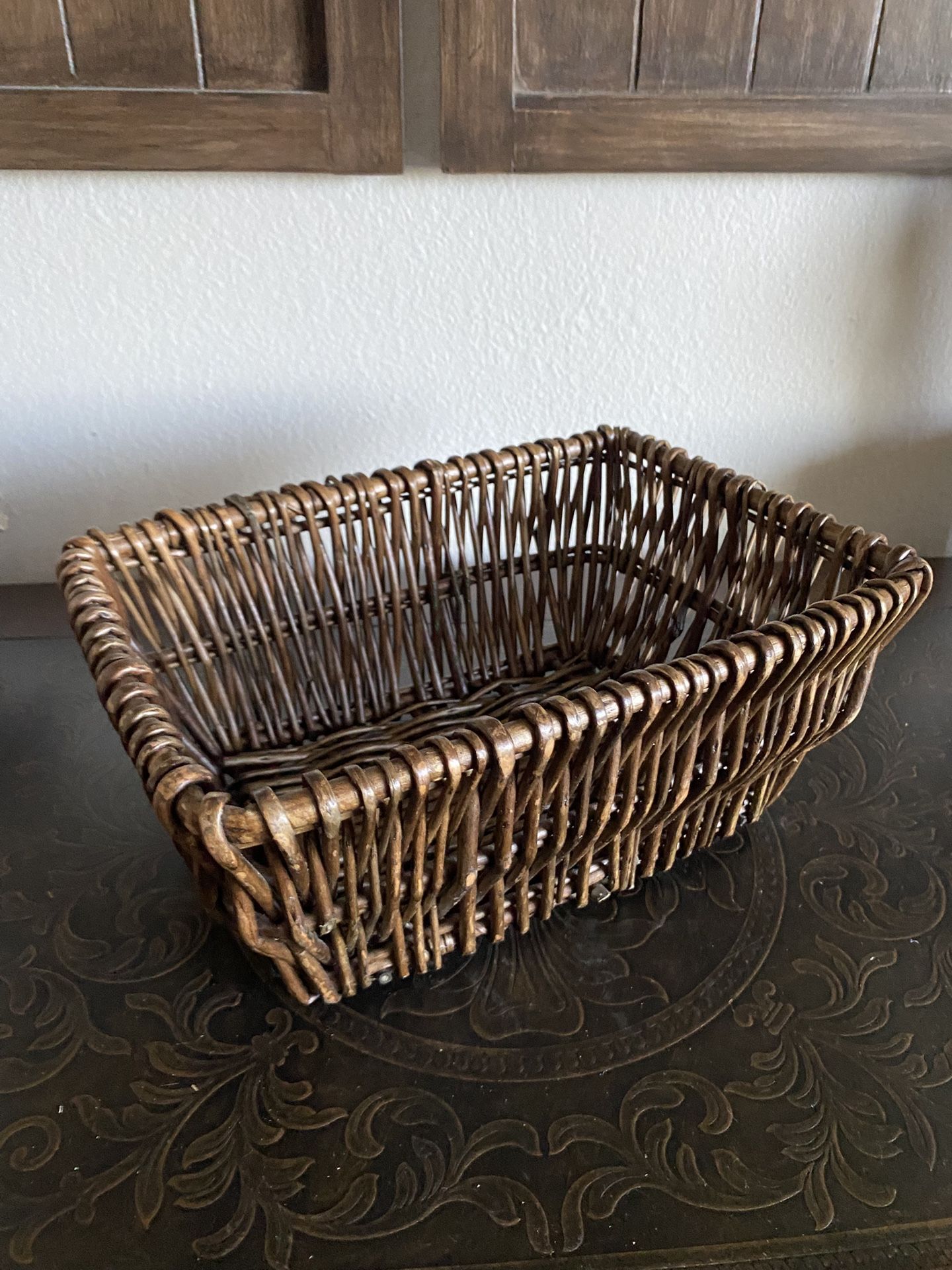 Sturdy Dark Brown Basket