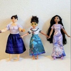 Disney Encanto Mirabel, Isabela, & Luisa Dolls Set