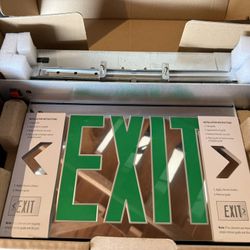 Exit Sign LED Lights Recessed Mount