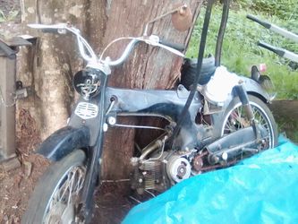 Antique Honda gas powered motorcycle