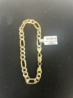 14KT BRACELET FIGARO 