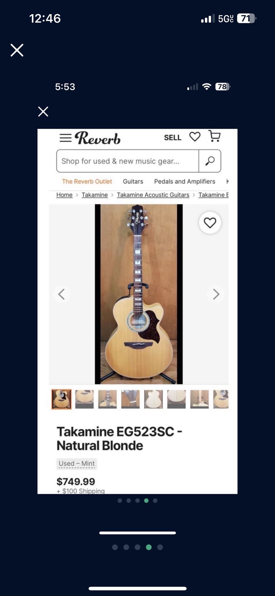 Takamine EG523SC