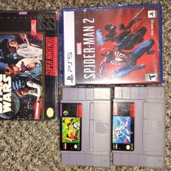 SNES Games And PS5 Games For Sale