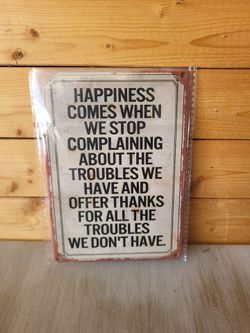 Vintage Style Motivational Metal Wall Sign 5"×7"