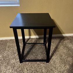 black side table