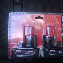 Milwaukee M12 12-Volt Lithium-Ion XC Extended Capacity 3.0 Ah Battery Pack (2-Pack)