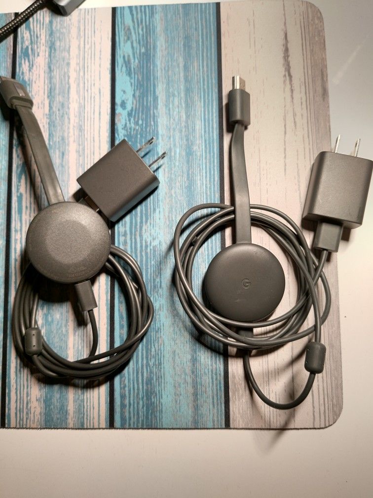 Pair Of Google Chromecast Devices In New Condition! 