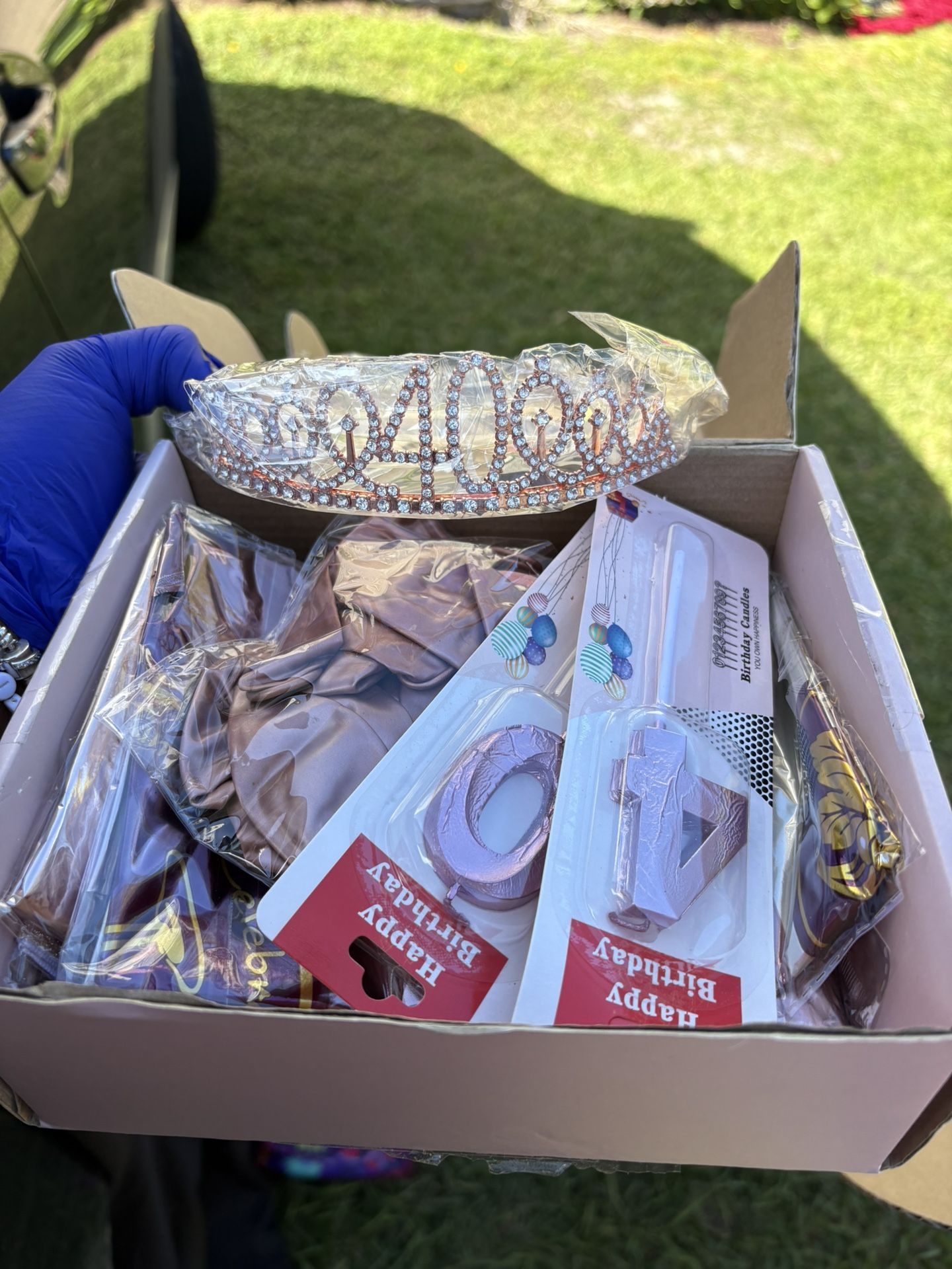 40th Birthday Crown & Sash Set