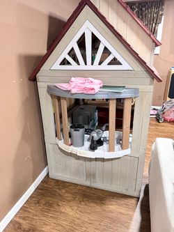 Kids Indoor Wooden Playhouse