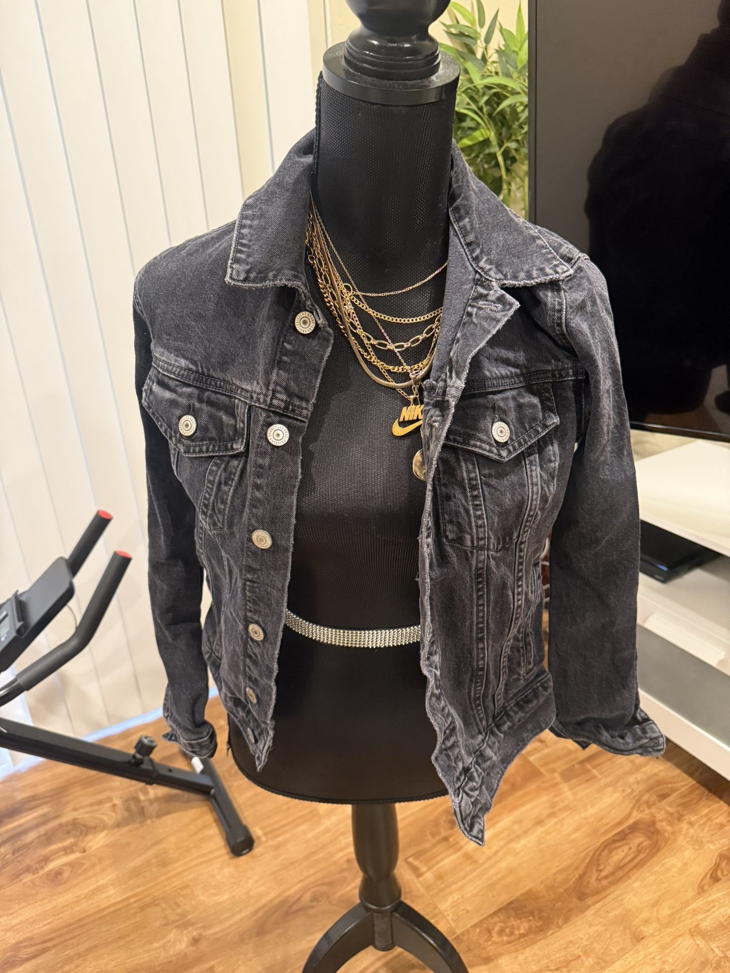 Women’s Lucky Grey Jean Jacket