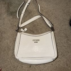 white GUESS purse 