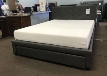 Bed frame with storage