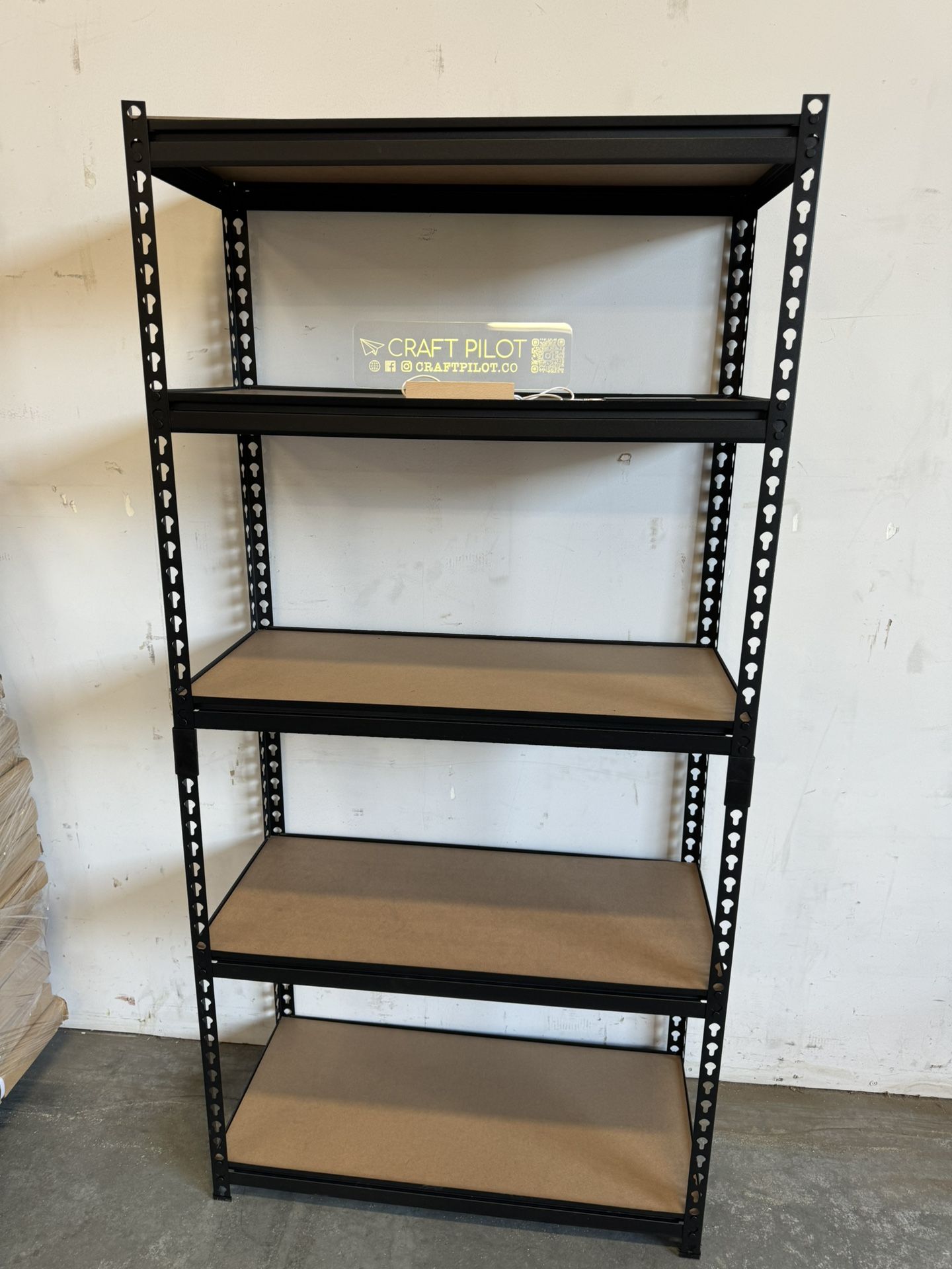 35.4”x15.7”x70.8” Storage Metal Garage Racks 5-Tier Black