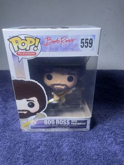Funko Pop! : Bob Ross - The Joy of Painting in Overalls with Paintbrush #559