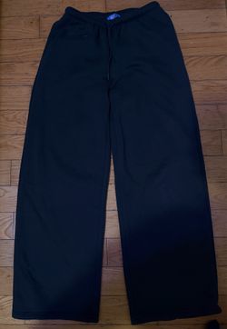 WOMENS BLACK  Wide-Leg SWEATPANTS SIZE M