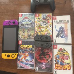 Switch 1 6 Games Pro Controller And 4 Joycons