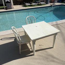 Pottery Barn Children’s Table And Two Chairs