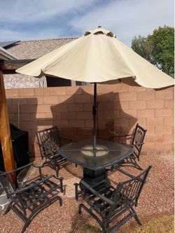 Patio table set