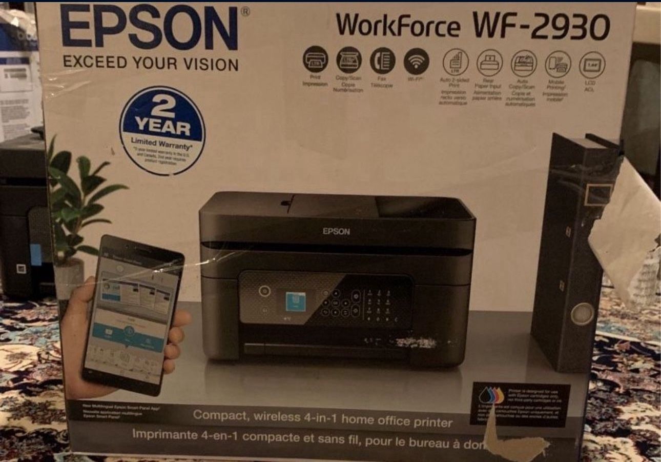 Epson WorkForce WF-2930 Wireless Color All-in-One Inkjet Printer