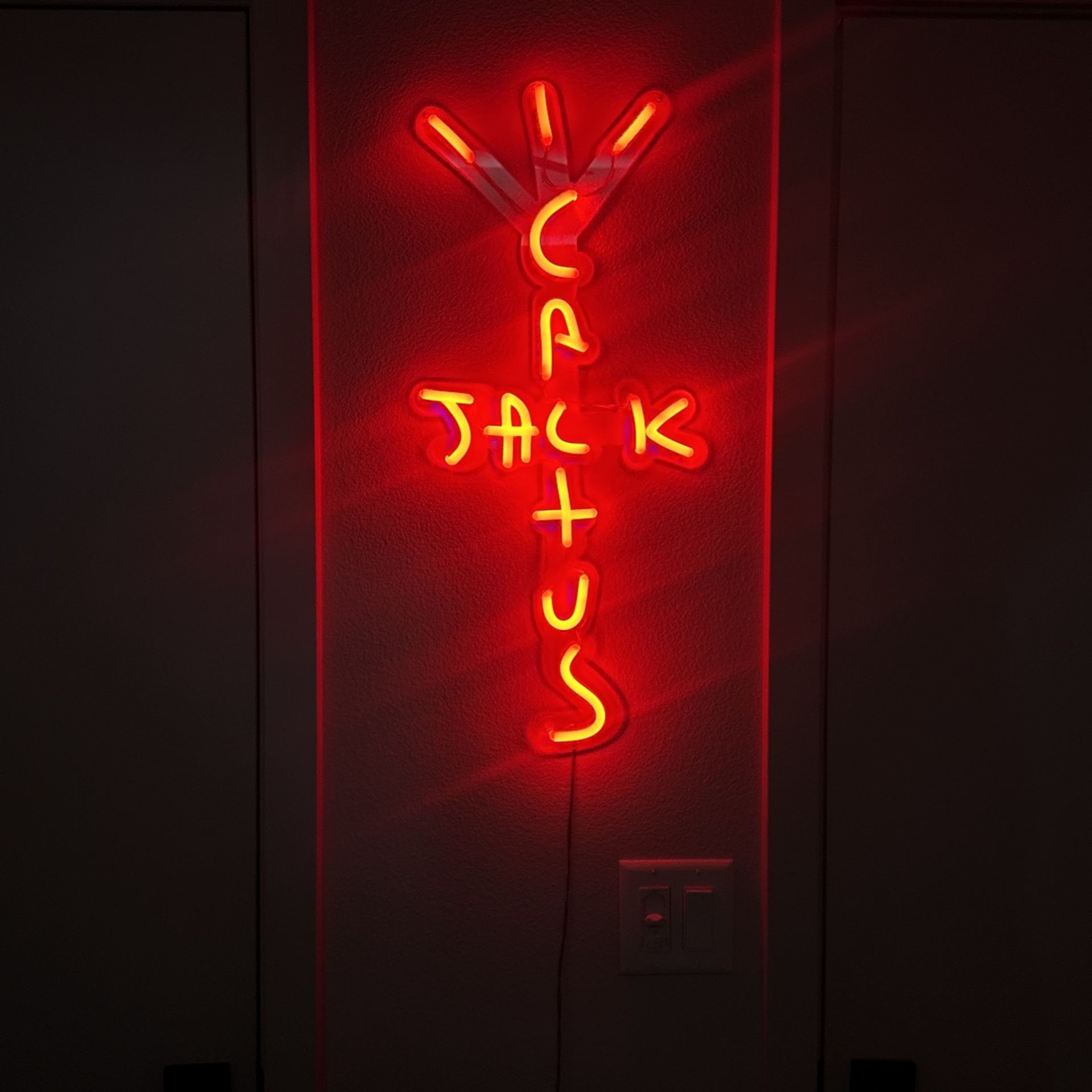 Cactus Jack Red Neon Sign Travis Scott