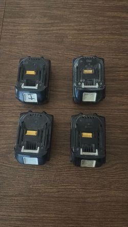 4 Mikita 18v batteries