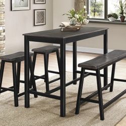 4 PCS Giada Collection Counter Height table set  Now On Sale 298.00 Hotbuy! Free Delivery 🚚 