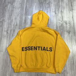 Fear Of God Essentials Yellow Hoodie RARE