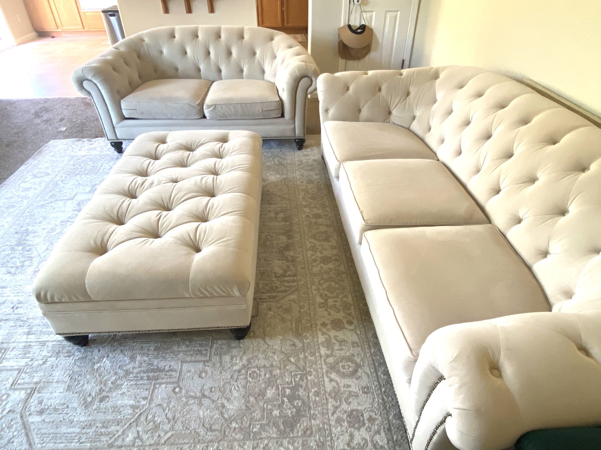 Beautiful Sofa Loveseat And ottoman 