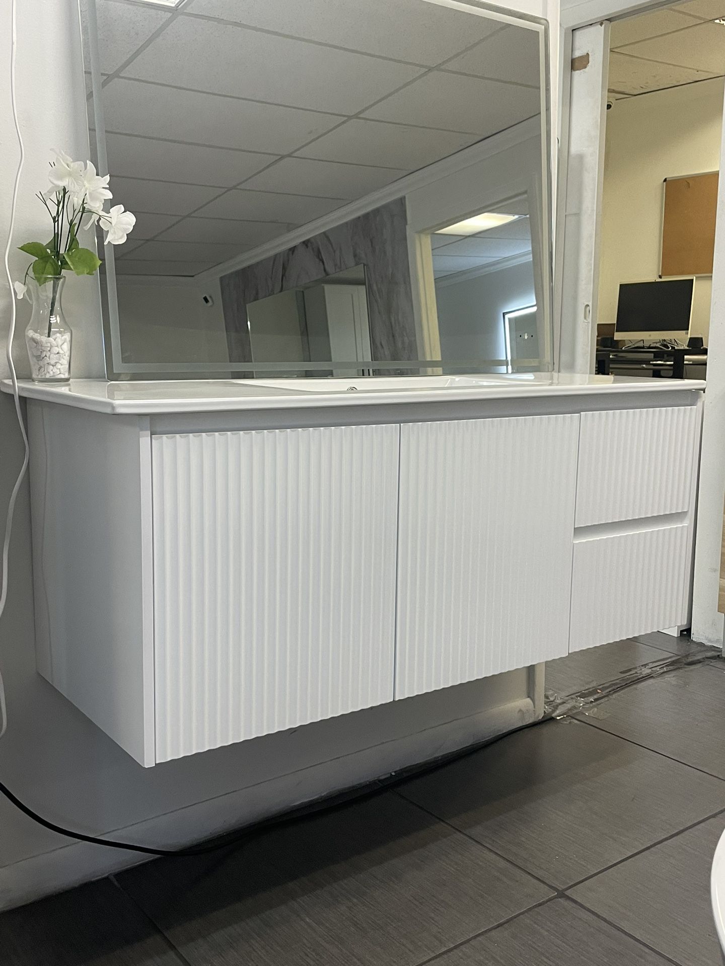 NEW ~ Modern Floating Bathroom Vanity - 48 inches