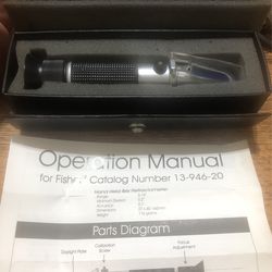 Vintage Fisher Hand Held Brix Refractometer 13-946-20 w/Case