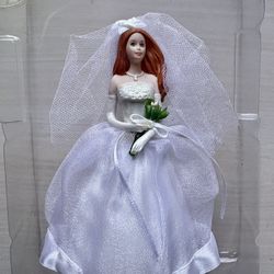 2000 Blushing Bride Barbie Christmas Ornament