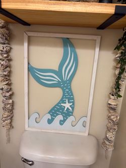 Mermaid Tail Framed Wall Art