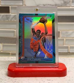2025-26 Topps Chrome Update Jalen Williams /199 Aqua Basketball Refractor