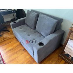 Loveseat Sleeper Sofa With Cup Holder  - Limited Time Offer 