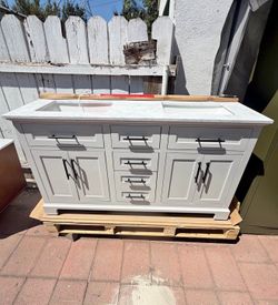 60” inch bathroom vanity sink