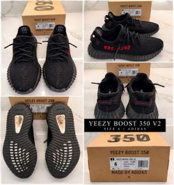 Adidas Yeezy Boost 350 V2 Bred Size 6