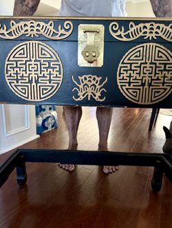 Chinese Cedar Chest With Detachable Stand