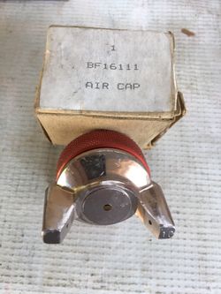 Snap On/Sharpe air caps. Red general duty