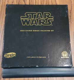 Star Wars Saga Etched Badges Collector Set Limited Edition