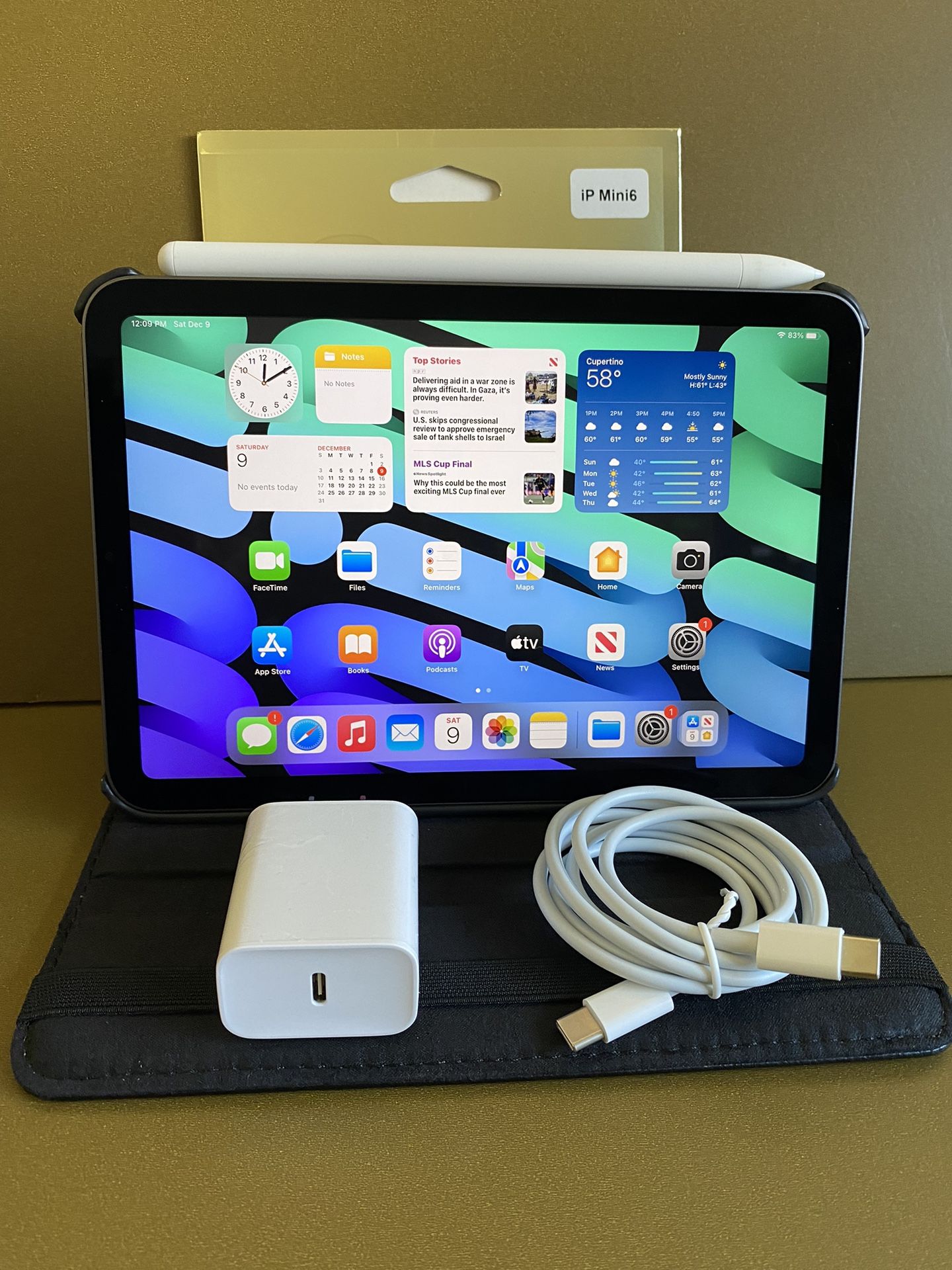 Apple Ipad Mini 6th Generation (Latest Model/ 8.3” Retina Display) 64GB with stylus pen, case & Accessories (256GB $529) 